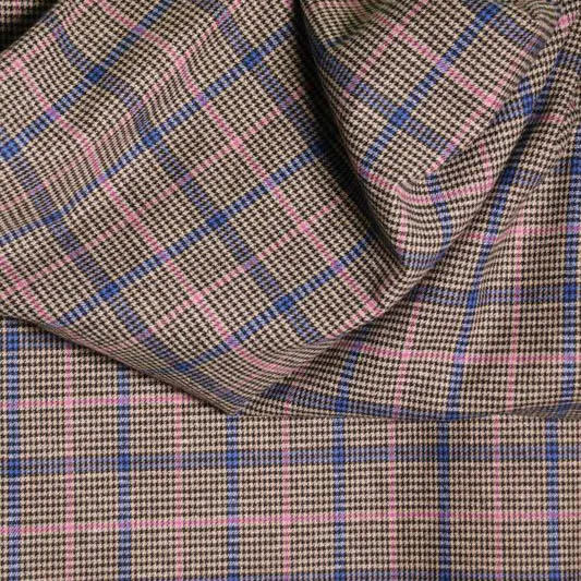 Katoenmengeling dark checks - Atelier Jupe